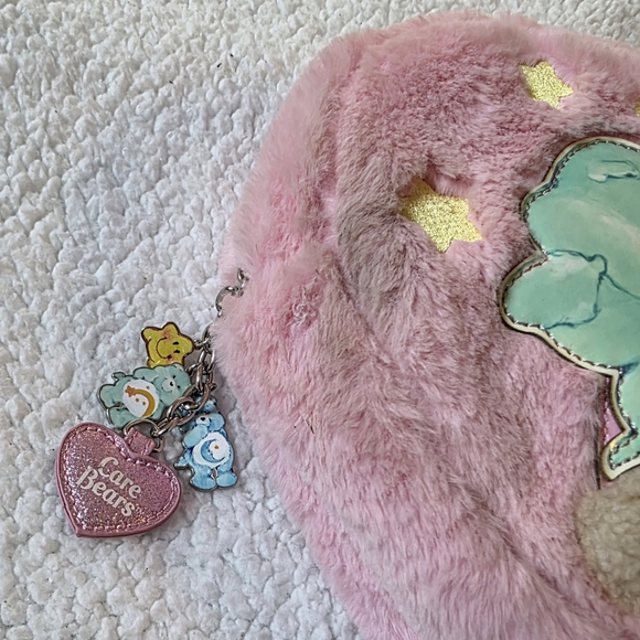 Dolls kill x Carebears lotsa heart hoodie pink backpack - Picture 5 of 8